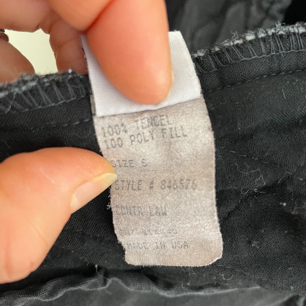 Cut Loose | Quilted Lightweight Puffer Vest Charcoal Gray Black USA Made S - Picture 12 of 12